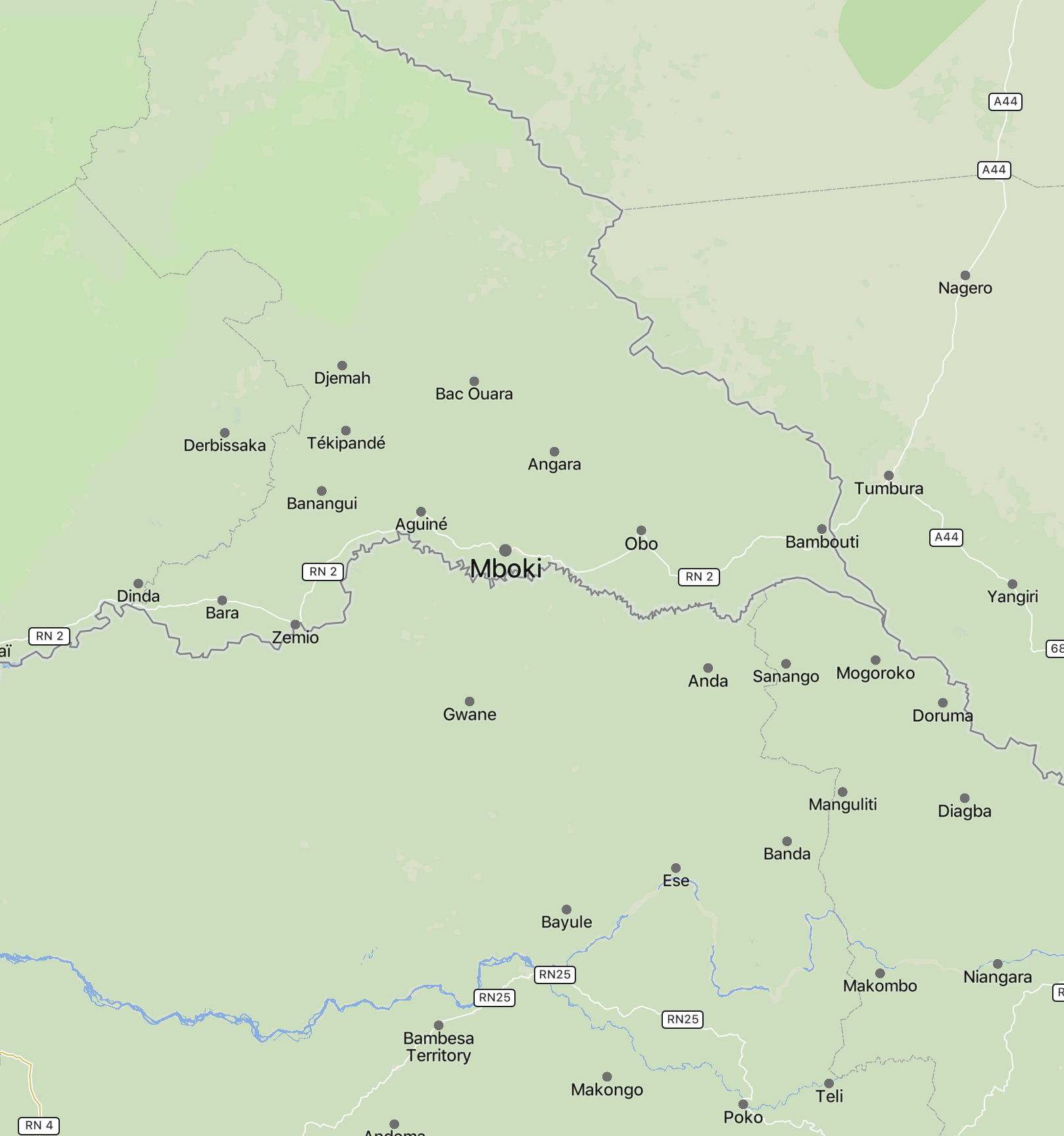PMC Wagner/Russian Africa Corps and FACA Troops Clash with Union For Peace in Central African Republic (UPC) Militants in Mboki, Haut-Mbomou Prefecture, Central African Republic (CAR)